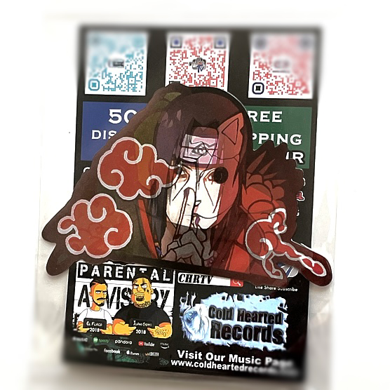 Naruto Anime 3D Lenticular Decal Sticker Itachi Uchiha s0514 Custom Digital Designer Distributor